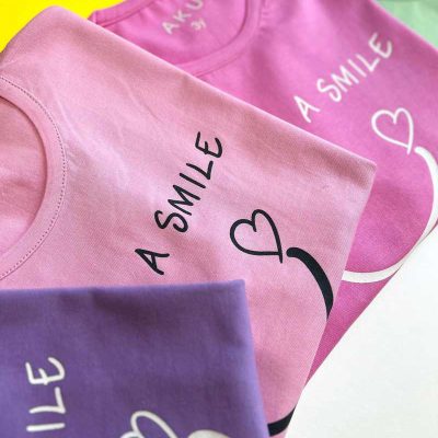 girly crop with love is a smile design