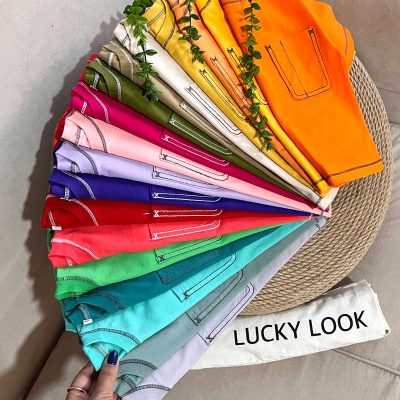 تیشرت رنگی اقتصادی LUCKY LOOK