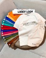 ست تیشرت و شلوارک رنگی LUCKY LOOK