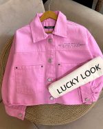 کراپ کت دخترانه برند LUCKY LOOK