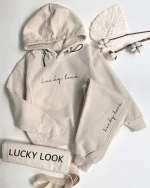 ست هودی شلوار تو کرک برند LUCKY LOOK